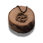 Autentiškas žalvario amuletas „Karūnuoti Žalčiai“