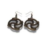 Masyvūs žalvario auskarai „Žalčių Poros“ - Image 2