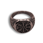 Rankų darbo Vikingų žiedas su Rūnomis - Image 2