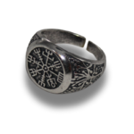 Rankų darbo Vikingų žiedas su Rūnomis - Image 4