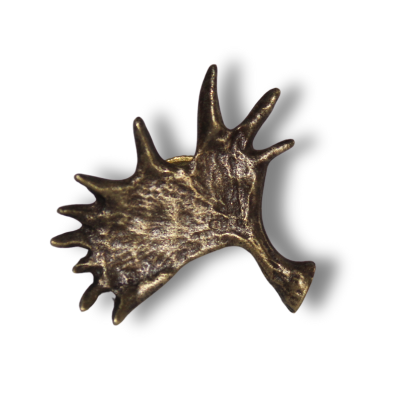 ZE11 Žalvarinis ženkliukas: Briedžio delninis ragas - Image 1