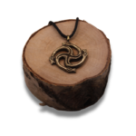 Autentiškas dvigubas Saulės amuletas „Karūnuoti žalčiai“