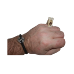 Rankų darbo kaulinis žiedas–amuletas su Baltų simboliais - Image 3