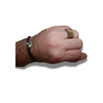 Rankų darbo juodintas žiedas iš Tauriojo elnio rago - Image 3