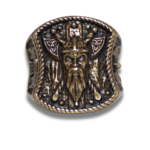 Rankų darbo Vikingų žiedas "Toras" - Image 5