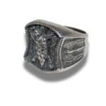 Rankų darbo Vikingų žiedas "Toras" - Image 7