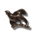 Žalvarinis ženkliukas: Lietuvos kurtinys (pievų ir durpynų "Karalius") ant šakos