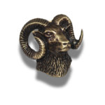 Rankų darbo žalvarinis ženkliukas „Avinas“ - Image 2