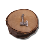 Rankų darbo Vikingų kirvis „Vilkas ir Feniksas“ - Image 6
