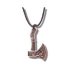 Rankų darbo Vikingų kirvis „Vilkas ir Feniksas“ - Image 3